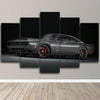 Image of Black Retro Car Wall Art Canvas Decor Printing