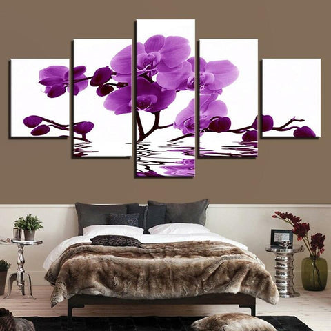 Blooming Orchid Wall Art Canvas Decor Printing