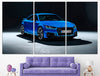 Image of Blue Audi Car Wall Art Canvas Print Decor