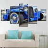 Image of Blue Hot Rod Front Car Wall Art Canvas Decor Printing