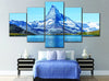 Image of Blue Lake Snow Mountain Wall Art Canvas Decor Printing