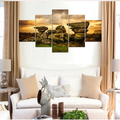 Brimham Rocks Nature Scenery Wall Art Canvas Decor Printing