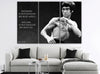 Image of Bruce Lee Kung Fu Motivation Wall Art Canvas Print Decor