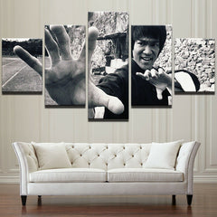 Bruce Lee Kung Fu Wall Art Canvas Decor Printing