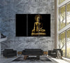 Image of Buddha Meditation Wall Art Canvas Print Decor-3Panels