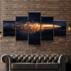 Image of Bullet Explosion Wall Art Canvas Decor Printing