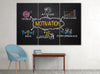 Image of Business Motivation Elements Inspiration Wall Art Canvas Print Decor