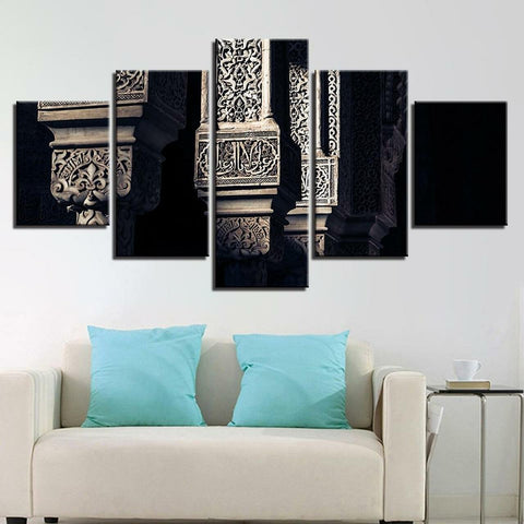 CARVINGS IN MOSQUE Wall Art Canvas Decor Printing