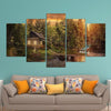 Image of Cabin Woods in The Forest Wall Art Canvas Decor Printing