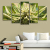 Image of Cannabis Bud Plant Wall Art Canvas Decor Printing