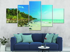 Caribbean Beach Wall Art Canvas Decor Printing