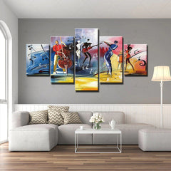 Character Abstract Music Wall Art Canvas Decor Printing