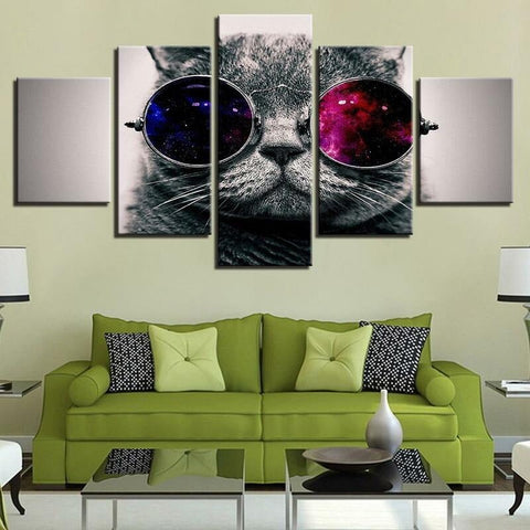 Cheeky Cute Cat Wall Art Canvas Decor Printing