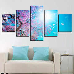 Cherry Blossoms Wall Art Canvas Decor Printing