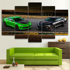 Chevrolet Camaro Hot Muscle Cars Wall Art Canvas Decor Printing