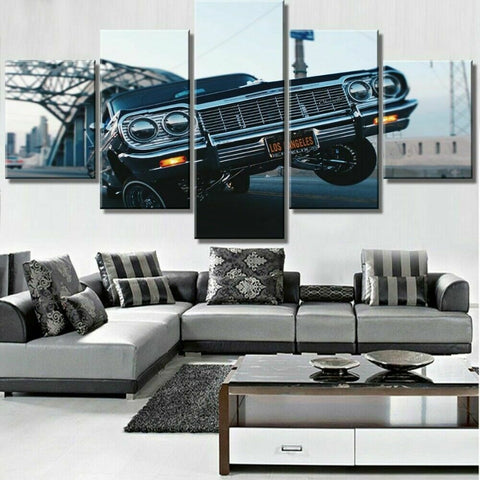 Chevrolet Lowrider Hop Car Wall Art Canvas Decor Printing