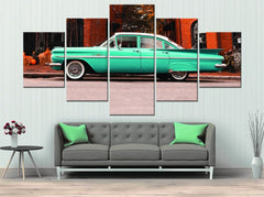 Chevy Bel Air Vintage Car Wall Art Canvas Decor Printing