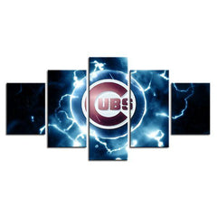 Chicago Cubs Baseball Wall Art Canvas Decor Printing