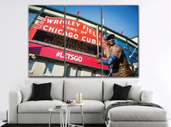 Chicago Cubs Wrigley Field Wall Art Canvas Print Decor