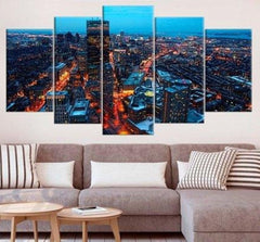 City Boston Massachusetts Wall Art Canvas Decor Printing