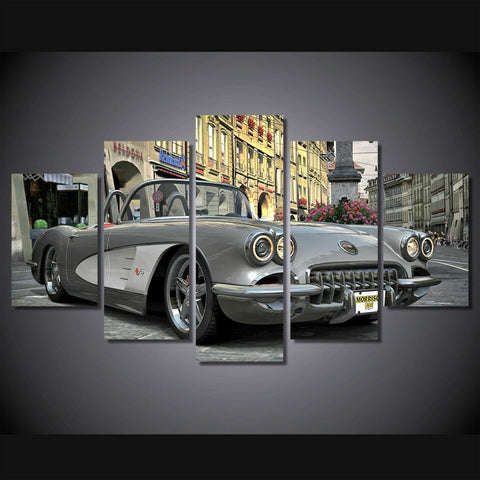 Classic Chevrolet Corvette Wall Art Canvas Decor Printing