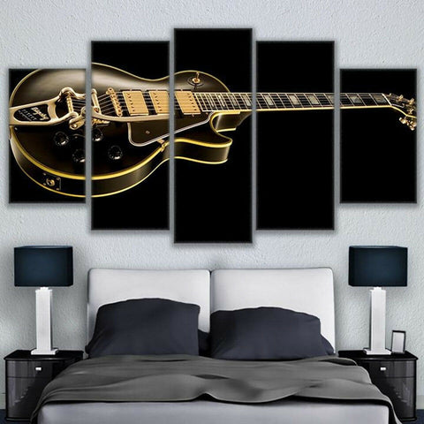 Classic Guitar Musical Instrument Wall Art Canvas Decor Printing