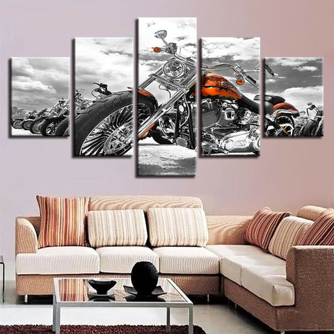 Classic Motorcycle Wall Art Canvas Decor Printing