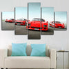 Image of Classic Red Ferrari Racing F40 Wall Art Canvas Decor Printing