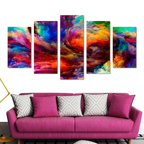 Clouds Colorful Abstract Art Wall Art Canvas Decor Printing