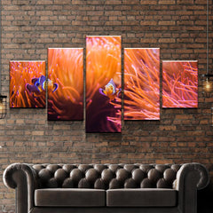 Clown Fish Nemo Coral Underwater Wall Art Canvas Decor Printing