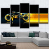 Image of Club Motorcycle Wall Art Canvas Decor Printing