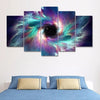 Image of Colorful Galaxy Whirlwind Black Hole Wall Art Canvas Decor Printing