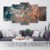 Image of Colorful Splash Marble Wall Art Canvas Decor Printing