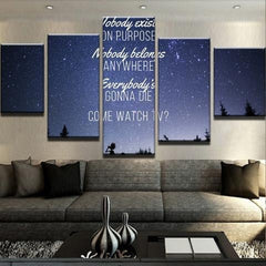 Come Watch Tv Cartoon Wall Art Canvas Decor Printing