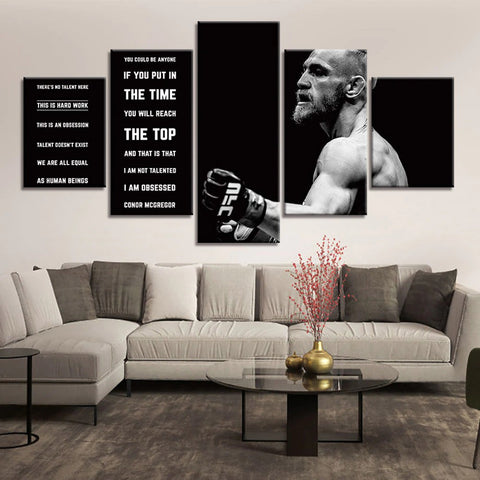 Conor McGregor Inspirational Quotes Wall Art Canvas Decor Printing