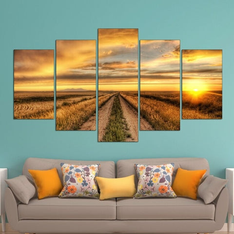 Country Road Harvest Wall Art Canvas Decor Printing