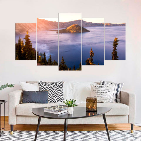 Crater Lake Oregon National Park Wall Art Canvas Decor Printing