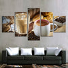 Image of Cup of Coffee and Coffee bean Wall Art Canvas Decor Printing