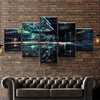 Image of Cyber World Digital Data Wall Art Canvas Decor Printing
