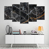 Image of Dark Gray Marble Abstract Fine Art Wall Art Canvas Decor Printing