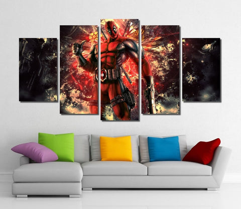 Deadpool Comic Super Hero Wall Art Canvas Decor Printing