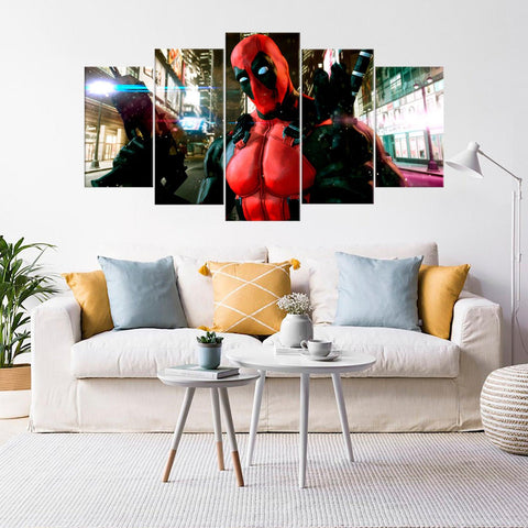 Deadpool Super Hero Character Wall Art Canvas Decor Printing