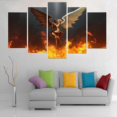 Devil and Angel Wall Art Canvas Decor Printing