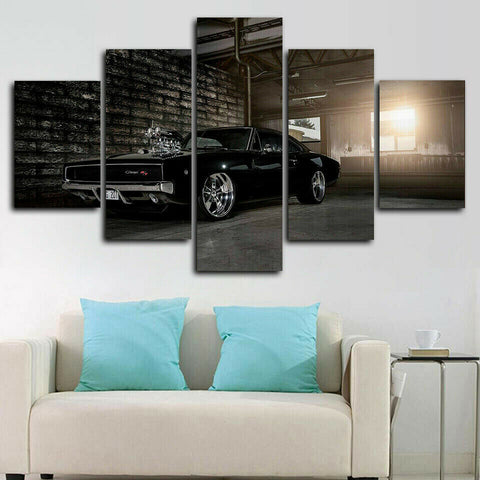 Dodge Charger 1970 Muscle Car Wall Art Canvas Decor Printing