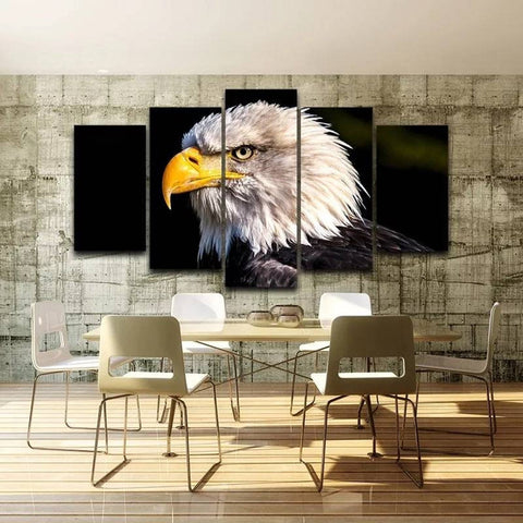 Eagle Hunter Bird Predator American Wall Art Canvas Decor Printing