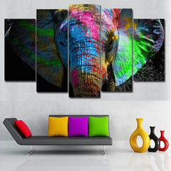 Elephant Abstract Africa Safari Wall Art Canvas Decor Printing
