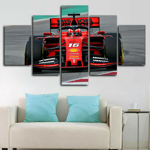 F1 Car Racing Wall Art Canvas Decor Printing
