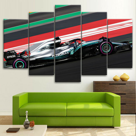 F1 Lewis Hamilton Formula Mercedes Wall Art Canvas Decor Printing