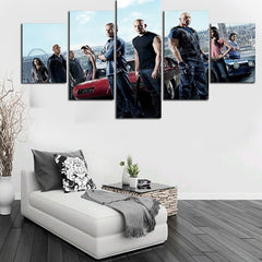 Fast and Furious Sports Race Car Wall Art Canvas Decor Printing