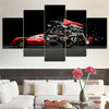 Image of Ferrari Anatomy Sport Car engineering Wall Art Canvas Decor Printing